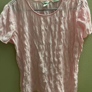 Christopher & Banks Soft Pink Textured Blouse